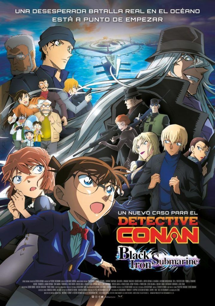 Poster de Detective 'Conan: Black Iron Submarine'.  Alfa Pictures
