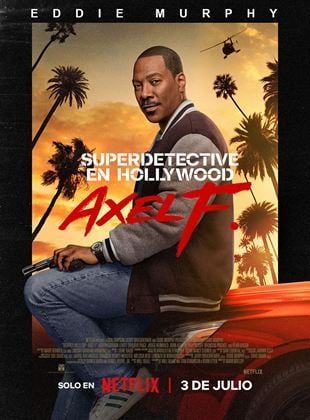 Cartel oficial de Superdetective en Hollywood Axel F. 