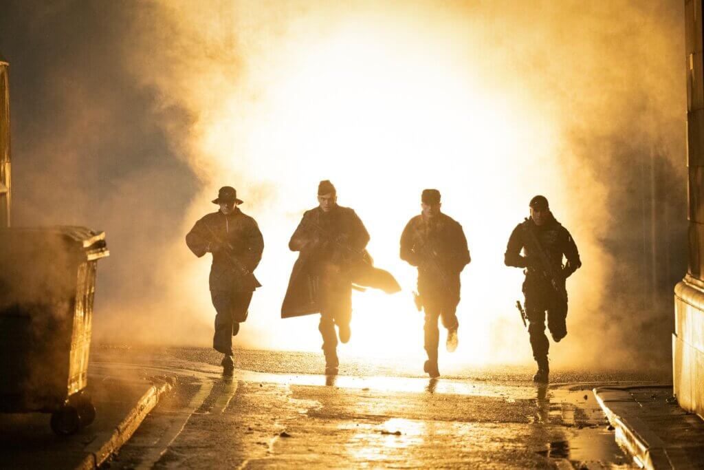 los cazadores de The Running Man.